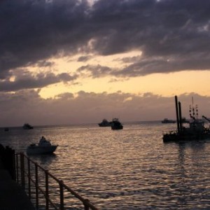 Coucher de soleil sur le Ningaloo Marine Park en Australie
