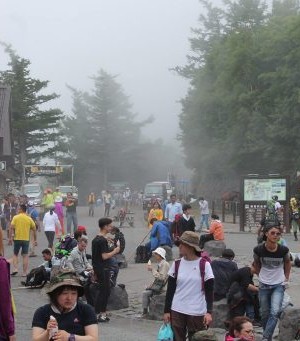 à la station 5 du mont Fuji