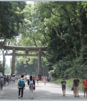 ori d'entrée au parc Yoyogi à Tokyo