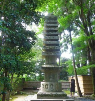 dans les jardins du temple Honen-in à Kyoto