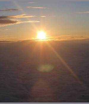 soleil levant au mont Fuji