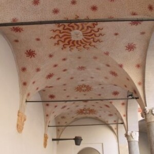 Beauté des plafonds au château Sforza à Milan