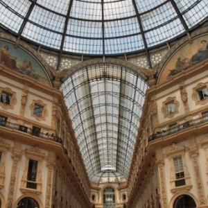 La coupole de la galerie Vittorio Emmanuel II à Milan