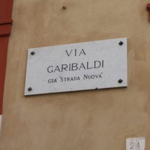 Repère Via Garibaldi à Gênes