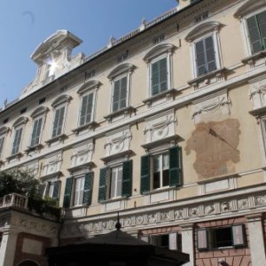 sur la via Garibaldi à Gênes