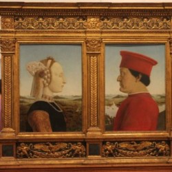 Gallerie des offices à Florence peinture célèbre de Piero della Francesca